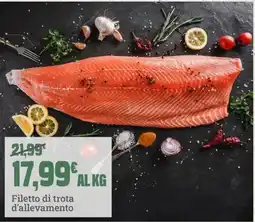 Banco Fresco Filetto di trota d'allevamento offerta