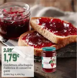 Banco Fresco Confettura alla fragola Fabbrica di conserve offerta