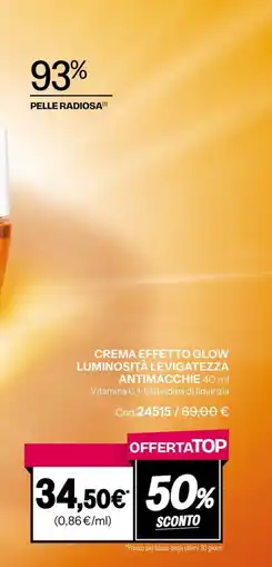 Stanhome Crema effetto glow luminosità levigatezza antimacchie offerta