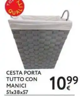 Le Mille Cesta porta tutto con manici offerta