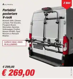 Bep's Portabici posteriore V-rack Althura offerta