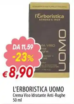 Famila Superstore L'Erboristica Uomo Crema Viso Idratante Anti-Rughe offerta