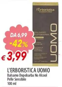 Famila Superstore L'Erboristica Uomo Balsamo Dopobarba No Alcool offerta