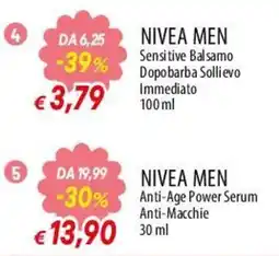 Famila Superstore NIVEA MEN Sensitive Balsamo Dopobarba Sollevio Immediato offerta