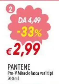 Famila Superstore Pantene Pro-V Miracle lacca vari tipi offerta