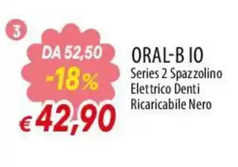 Oral-B IO Spazzolino Elettrico Denti Ricaricabile Nero