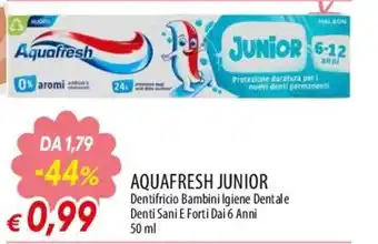Aquafresh Junior Dentifricio Bambini Igiene Dentale