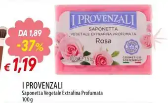 I Provenzali Saponetta Vegetale Extrafina Profumata Rosa
