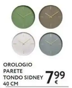 Le Mille Orologio parete tondo Sidney offerta