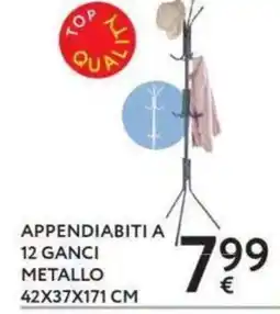 Le Mille Appendiabiti a 12 ganci metallo offerta