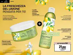 Stanhome Kiotis esfoliante corpo effetto ghiaccio limone favoloso + gel doccia limone favoloso offerta