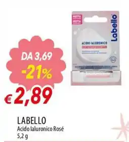 Famila Superstore Labello Acido ialuronico Rosé offerta