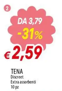 Famila Superstore TENA Discreet Extra assorbenti offerta