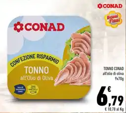 Conad Tonno Conad all’olio di oliva offerta