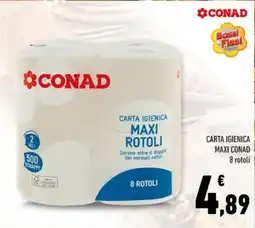 Conad Carta igienica maxi Conad offerta