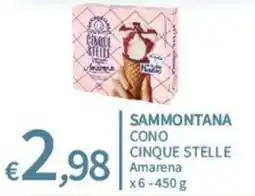 SpeSì Sammontana cono cinque stelle amarena offerta