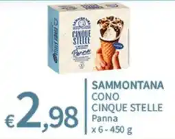 SpeSì Sammontana cono cinque stelle panna offerta