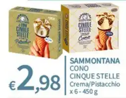 SpeSì Sammontana cono cinque stelle offerta