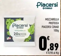Conad Mozzarella proteica Piacersi Conad offerta
