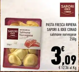 Conad Mezzelune al Salmone Norvegese offerta
