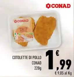 Conad Cotolette di pollo Conad offerta