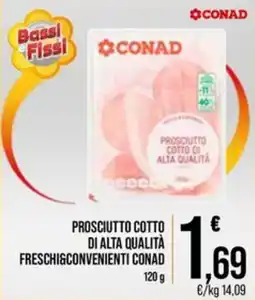 Spesa Facile Conad Prosciutto cotto di alta qualità offerta