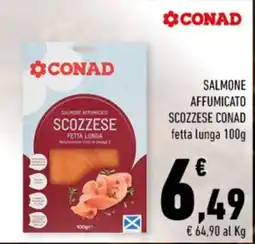 Conad Salmone affumicato scozzese Conad offerta