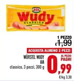 Spesa Facile Conad Würstel Wudy AIA classico offerta