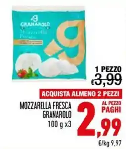 Spesa Facile Conad Mozzarella fresca Granarolo offerta