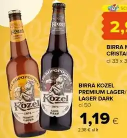 Tigre Amico Birra Kozel Premium Lager/Lager Dark offerta