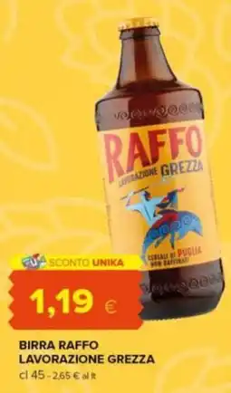 Tigre Amico Birra Raffo Lavorazione Grezza offerta