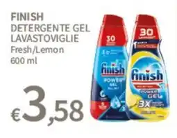 SpeSì Finish detergente gel lavastoviglie Fresh/Lemon offerta