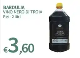 SpeSì Bardulia vino nero di troia offerta