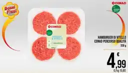 Spesa Facile Conad Hamburger di vitello Conad Percorso Qualità offerta