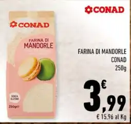 Conad Farina di mandorle Conad offerta