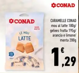 Conad Caramelle Conad Le Mou Latte offerta