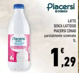 Conad Latte senza lattosio Piacersi Conad parzialmente scremato offerta
