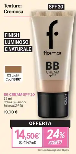 Stanhome flormar BB CREAM SPF 20 offerta