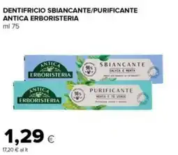 Tigre Amico Dentifricio sbiancante/purificante Antica Erboristeria offerta