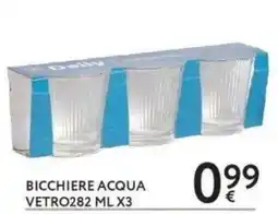 Le Mille Bicchiere acqua vetro offerta