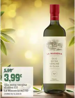 Banco Fresco Olio extra vergine di oliva EU La Masseria offerta