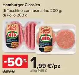 Carrefour Market Hamburger Classico di Tacchino con rosmarino di Pollo offerta