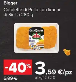 Carrefour Market Cotolette di Pollo con limoni di Sicilia offerta