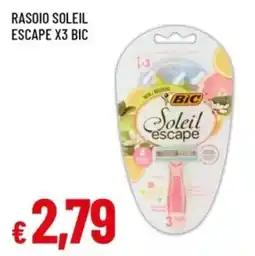 Famila Rasoio Soleil Escape Bic offerta