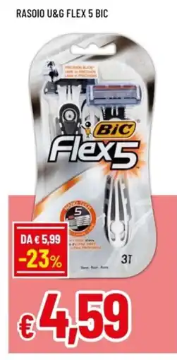 Famila Rasoio U&G Flex 5 Bic offerta