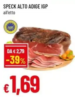 Famila Speck Alto Adige IGP offerta