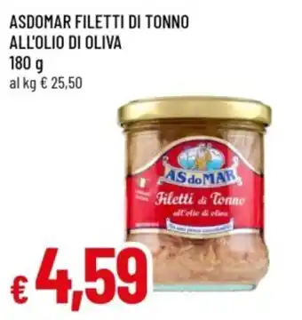 Asdomar filetti di tonno all'olio di oliva