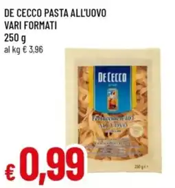Famila De Cecco Pasta all'uovo offerta