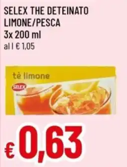 Famila Selex tè limone offerta