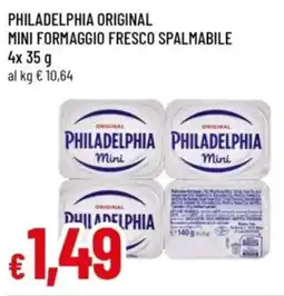 Famila Philadelphia mini formaggio fresco spalmabile offerta